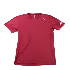 Rhoback T-Shirt Men Large Maroon Short Sleeve Performance Gym Logo
